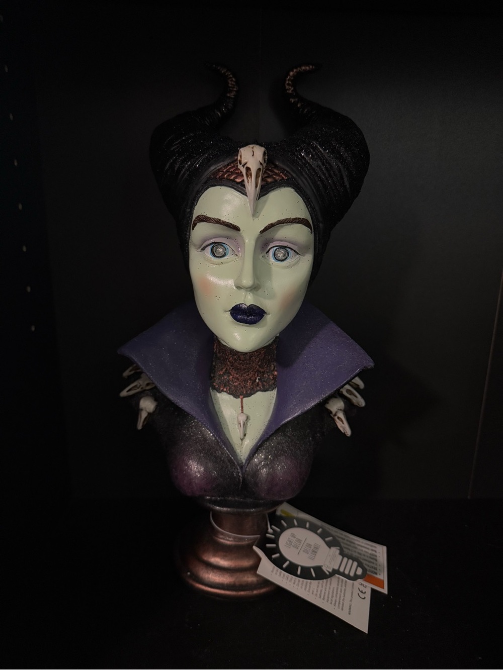 Disney Halloween Maleficent Bust Statue VHTF